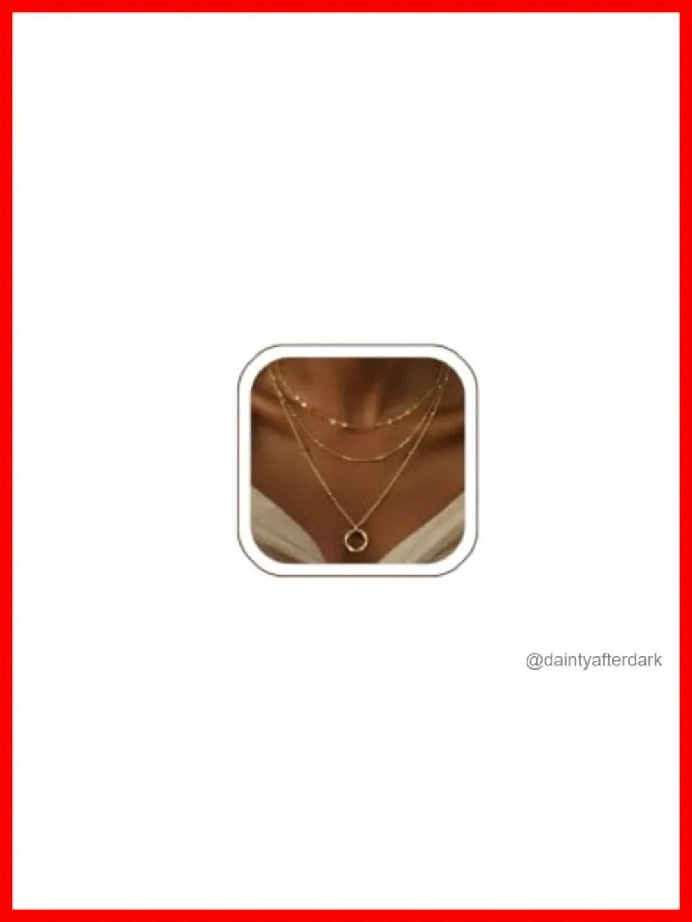 3 Piece 14K Gold Plated Layered Necklace Set for Women | Stackable Pendant